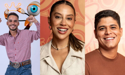 João Pedro, Renata e Guilherme, finalistas do BBB 25 / TV Globo / Reprodução
