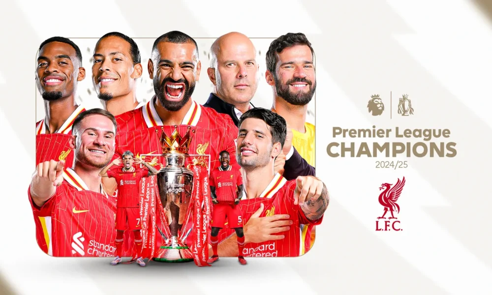 Liverpool conquista a Premier League com vitória esmagadora sobre o Tottenham / Foto: Divulgação / Premier League