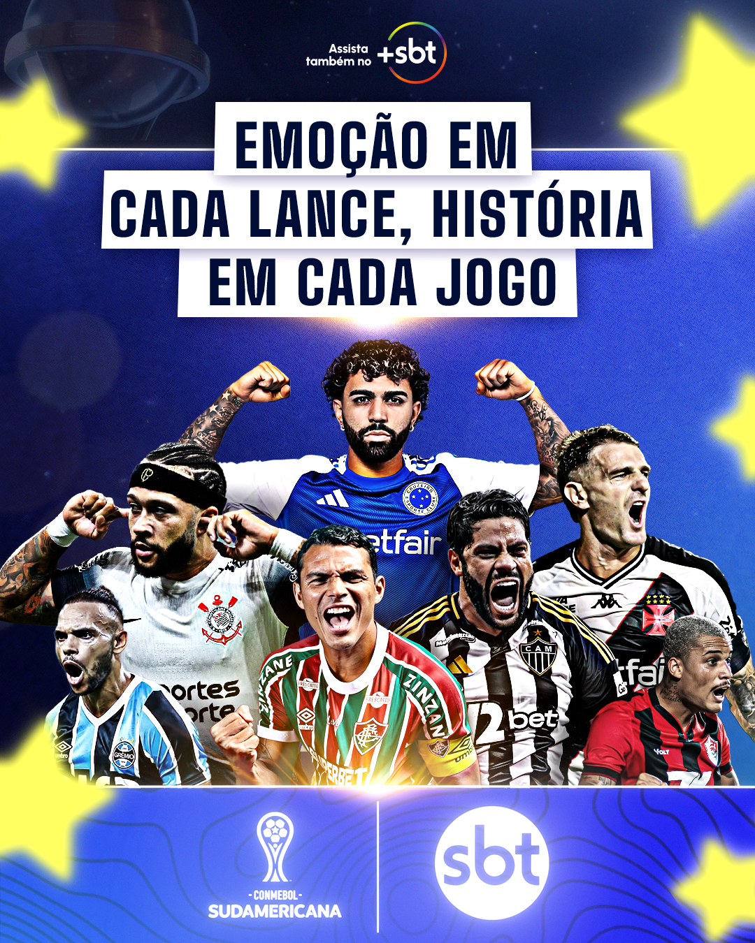 SBT fecha com seis anunciantes para nova temporada da Conmebol Sudamericana / Divulgação