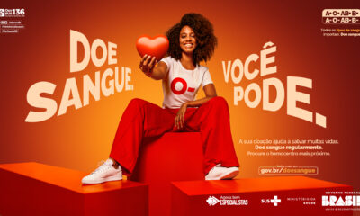 Ministério da Saúde lança campanha para incentivar doação de sangue regular / Divulgação