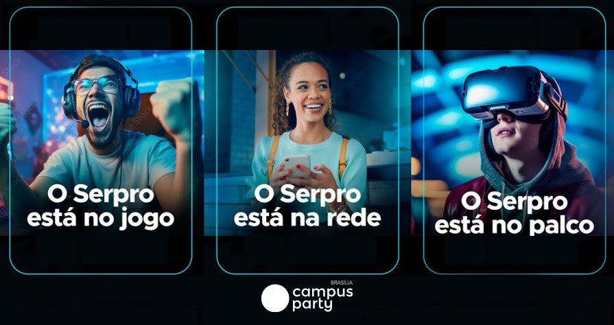 Fortnite, codificação com IA, mulheres na tecnologia e muito mais: conheça as atividades do Serpro para os campuseiros na Campus Party Brasília / Divulgação